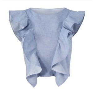 Viva Aviva Magnolia Chambray Top size petite